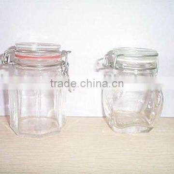 mini glass jar/glass canister/glassware