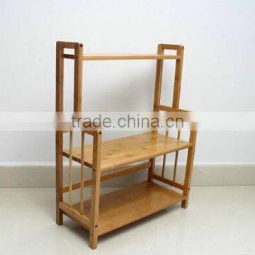 kitchen bamboo rack rack set for spices, bamboo rack set