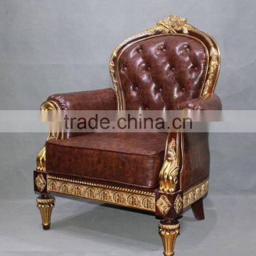 MD-2202-01 American Style Furniture Chair in Golden Finish photo-2
