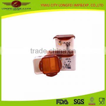 3pcs Chinese Style Plastic Airtight Preserving Container photo-3