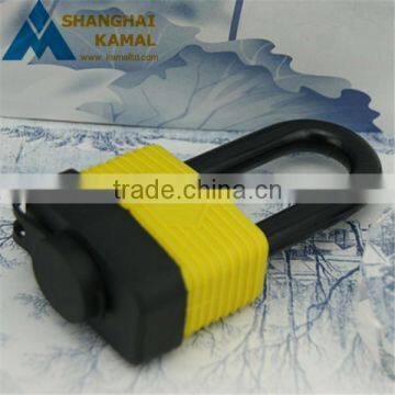 Normal or Long Shackle Aluminum Laminated Padlock With Rubber Cover Waterproof Gate Locks photo-4