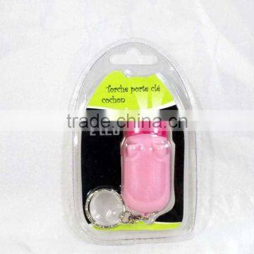 Mini Pink pig led flashlight