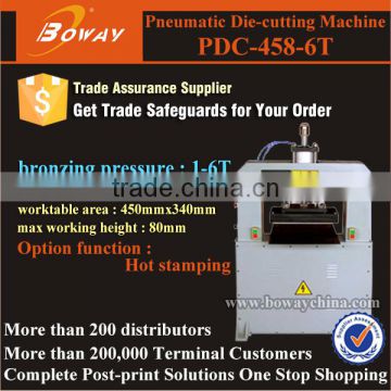 PDC-458-6T Pneumatic Paper/PVC/Linen Die Cutting machine