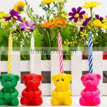Happy Bear Birthday Candle for Children Celebration photo-3