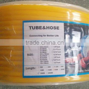 1/2" 12.7mm*9.5mm yellow pe pipe with 10 years experience high quality corrosion resistance