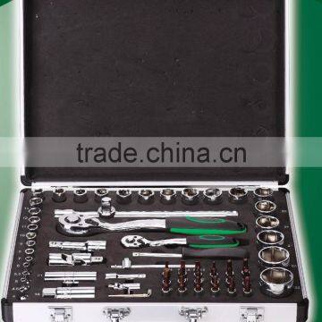 62pcs 1/4"&1/2"Dr.Socket Wrench Set