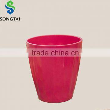 round elegant household plastic flower pot