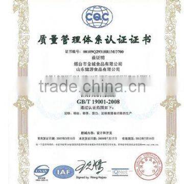 AUALITY MANAGEMENT SYSTEN CERTIFICATE