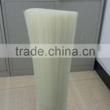 off white polyetser PET filament bristles for brush making 0.25mm diameter