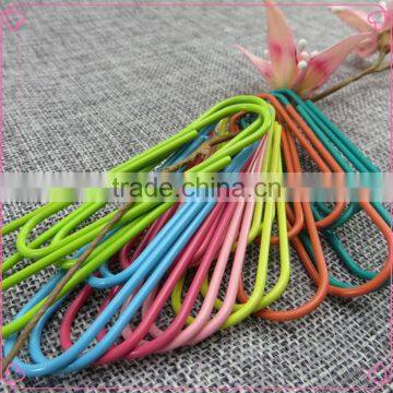 Quality decorative colorful metal round giant 80mm paper clips