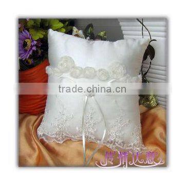 square white satin Ring Pillow 1pcs MOQ