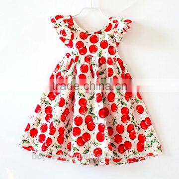 2017 new Summer Infant Baby Girl Ruffle Floral Print Dress Sundress Briefs Outfits Clothes