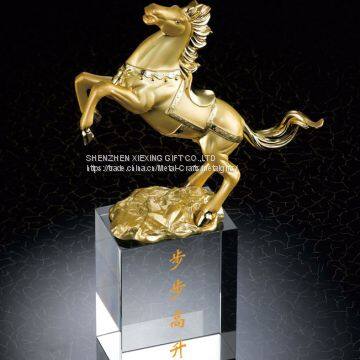 Custom Design High Quality Metal Dragon Trophy With Crystal photo-2