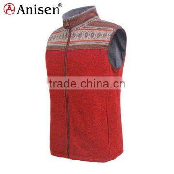 apparel manufacturer printing custom knit fleece women vest