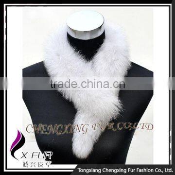 CX-S-84D Wholesale Cute Scarf/ Ladies Genuine Fashion Real Fox Fur Scarf