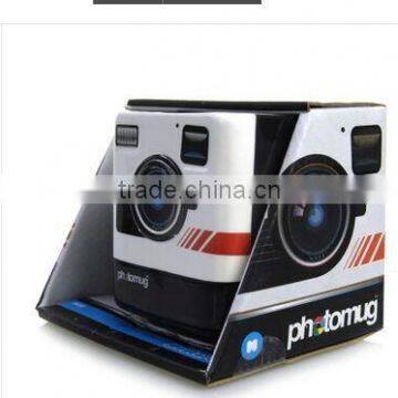 Retro Camera Photomug,Mustard Photo Mug photo-2