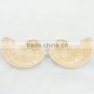 V shape front buckle push up adhesive bra with pad