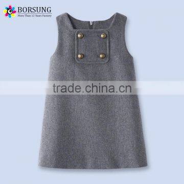 Children Latest Frock Designs Autumn\Winter Woolen Girls Pinafore Dress For Kids Clothes