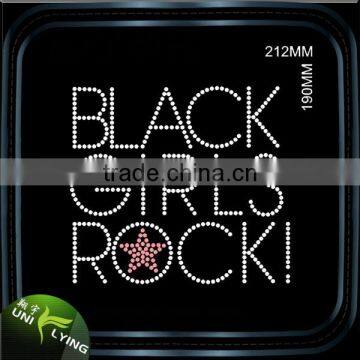 Black Girls Rock Wholesale Rhinestone Transfer For T Shirts