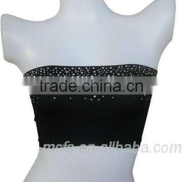 Strapless Girls Lingerie Bra Intimates Diamond Tube Bra Top Sexy Seamless Women's Tube Bra photo-3