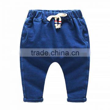 S33432W 2017 New Kids Harem Pants Pure Color Casual Jean Trousers photo-2