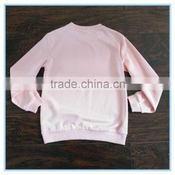 Custom Sublimation Hoodies/Sweatshirt Printed Pink Color Polyester/Cotton Plain Hoodie photo-4