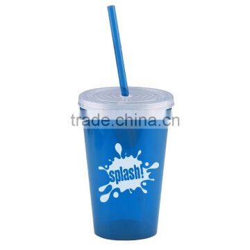 USA Made 16 oz Insulated Tumbler With Straw And Lid - Double-wall, BPA/BPS-free and Comes With Your Logo photo-5