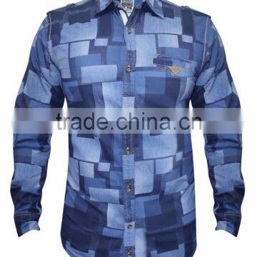 Mid Blue Casual Shirt photo-5