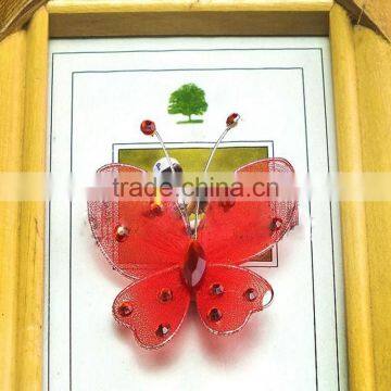 Wholesale Custom Acrylic Rhinestoned Butterflies Fridge Magnet photo-2