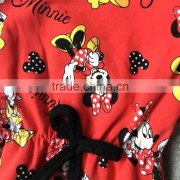 Baby Girls Summer Spring Clothing Infant Baby Girls Romper Baby Minnie Romper With Matching Headband photo-4