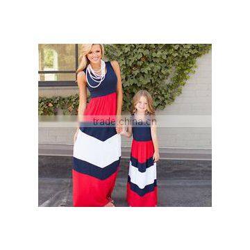 Fashion New Detail Mother and Daughter Dress Design Cute Mommy and me Maxi Dress photo-2