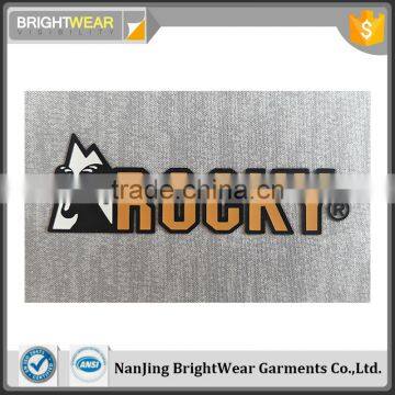 China manufacturer custome 3D multi-color silicone rubber logo heat transfer printing