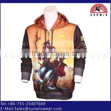 2016 Men Sportwear Fllece Hoody Sweatshirt 3d Sublimation Hoodies Wholesale photo-2