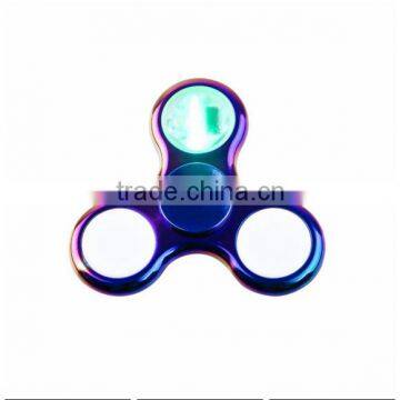 Finger LED Flash Word Crystal Fingertip Gyro Spinner18 Change Finger Glowing Triangle Finger Gyro photo-2
