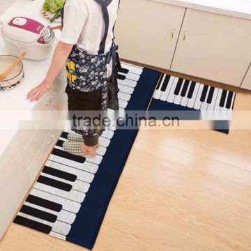 Personality Piano Carpet Bedroom Bedside Living Room Black And White Piano Children Pad Rug With Exquisite handmade wrapping