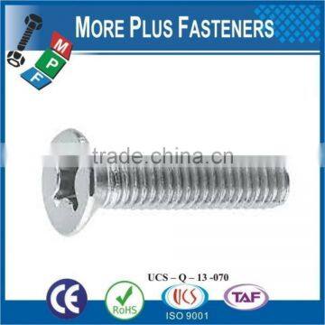 Made in Taiwan Machine Screw ISO 7046 Philips Flat Head Countersunk Stainless Steel and Carbon Steel Zinc Plated photo-6