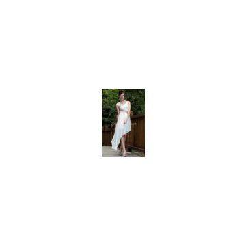 A-line Embroidery Asymmetrical Homecoming Dress
