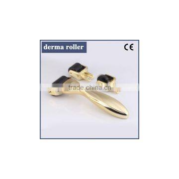 Body massage mini machine derma roller with 3 head for skin renewing skin whithening