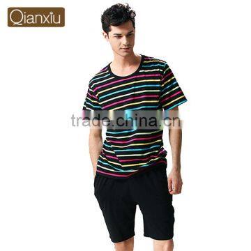 China Made Qianxiu Summer Short Sleeve Boys Cotton Home Wear