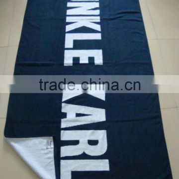 Shandong towel factory jacquard terry beach towels