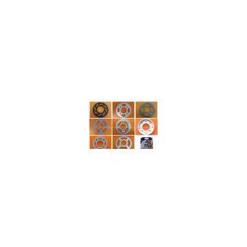 Motorcycle sprocket and chain set