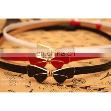 Hot Selling Modern Stylish Women Bowknot Leather Belt