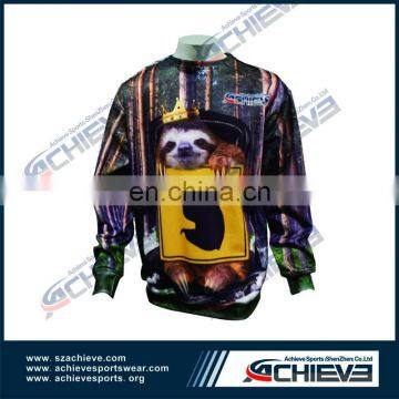 2017 OEM Manufacturer High Quality custom allover print hoody sweatshirt