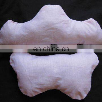 baby sleeping pillow in cloud shape in pure linen cover