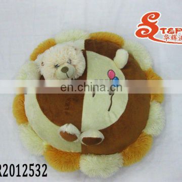 WMR2012-532 Winnie Head Round Shape Children Plush Toy Cushion