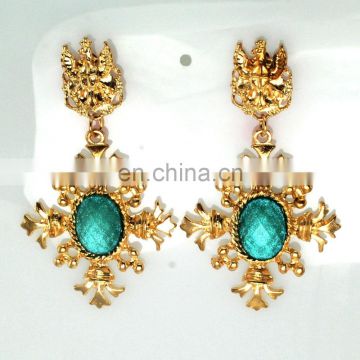 New arrival excellent quality dangle rhinestone earrings from China JE2412