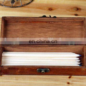 High Quality Vintage Wooden Pencil Case Beautiful Wooden Pencil Storage