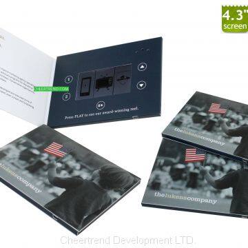 wholesale 2017 NEW arrival video brochure / video book / video card led display lcd electronic card