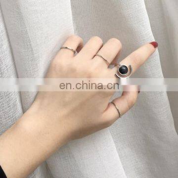 5PCS/Set Fashion Marble Ring for Women Knuckle Ring Set