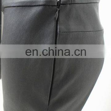 Wholesale Stretch Women Sexy Black Leather Leggings for Women Stretch Pants photo-4